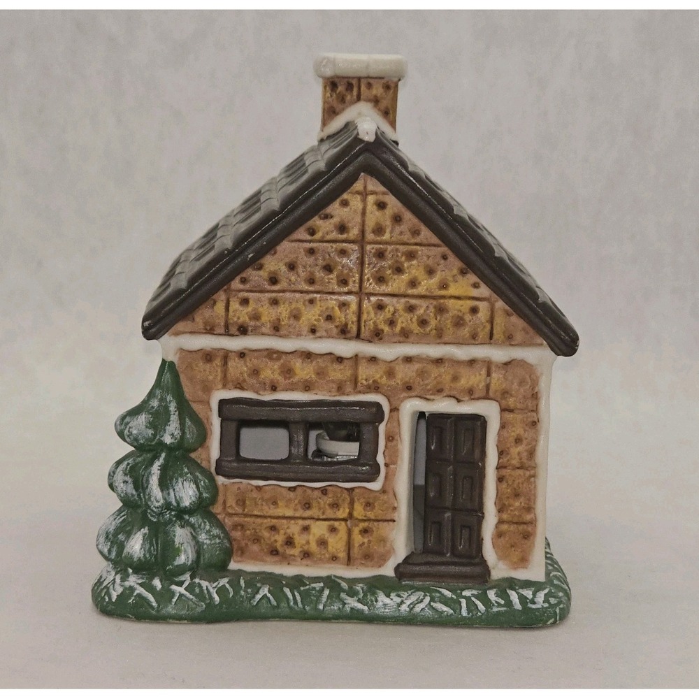 EUC The Original S'Mores Cabin House Lighted Christmas Midwest Of Cannon Falls
